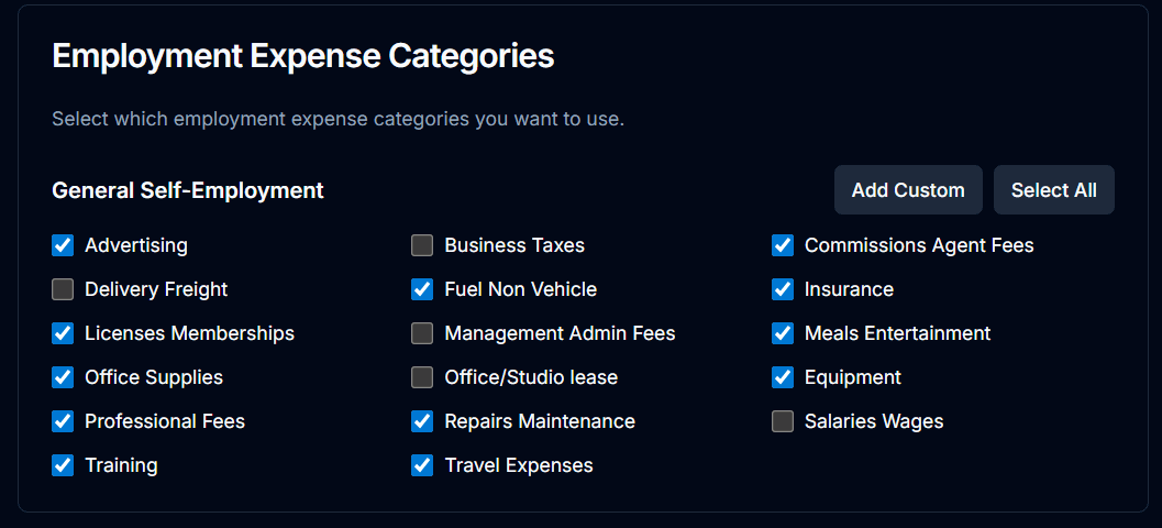 Customize what you track